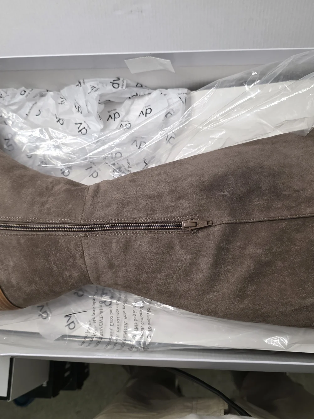 DV by Dolce Vita Tall Suede Over-the-Knee Boots in Taupe